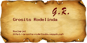 Grosits Rodelinda névjegykártya