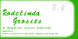 rodelinda grosits business card
